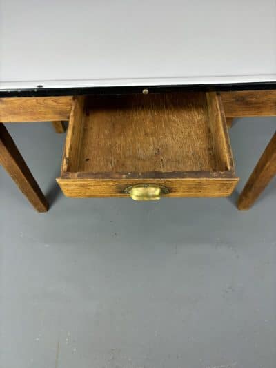 Victorian Enamel Top Table - Image 5