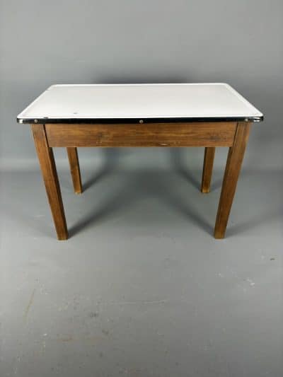 Victorian Enamel Top Table - Image 9