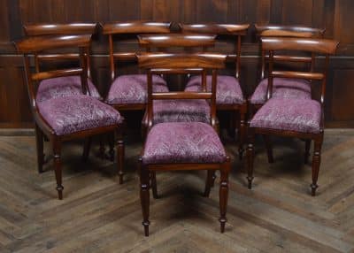 8 Victorian Rosewood Dining Chairs SAI3282
