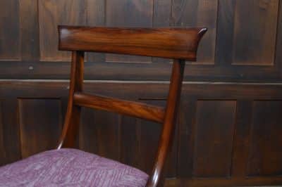 8 Victorian Rosewood Dining Chairs SAI3282 - Image 2