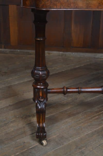 Victorian Walnut Fold-over Games Table SAI3221 - Image 4