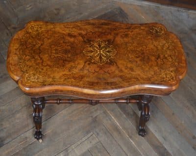 Victorian Walnut Fold-over Games Table SAI3221 - Image 16