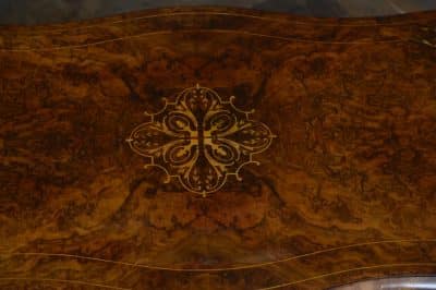 Victorian Walnut Fold-over Games Table SAI3221 - Image 15