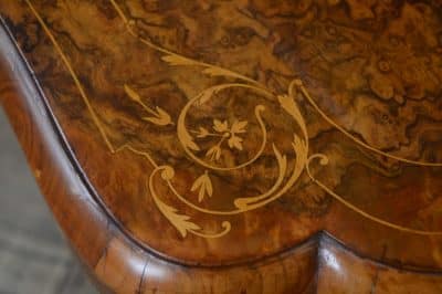Victorian Walnut Fold-over Games Table SAI3221 - Image 14