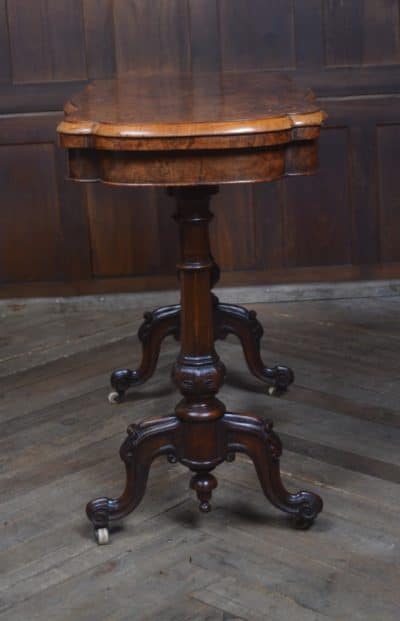 Victorian Walnut Fold-over Games Table SAI3221 - Image 8