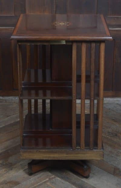 Edwardian Mahogany Revolving Bookcase SAI3261 - Image 9