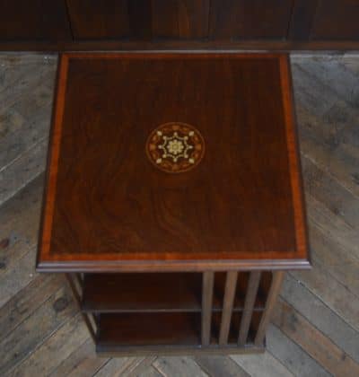 Edwardian Mahogany Revolving Bookcase SAI3261 - Image 7