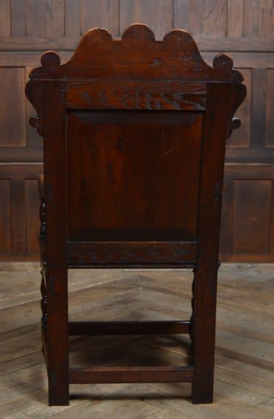 Edwardian Oak Arm Chair SAI3151 - Image 10