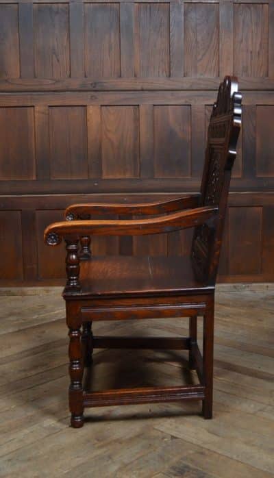 Edwardian Oak Arm Chair SAI3151 - Image 11