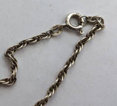 Antique Silver Maltese Star Pendant On 24" 925 Silver Chain Dated 1912 - Image 5