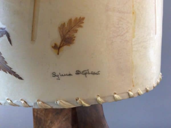 Cotswold School Carved Table Lamp c1930's - Image 3