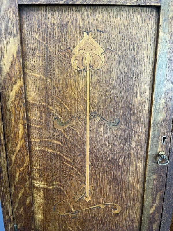 Arts & Crafts Oak Bookcase c1900 - Image 8
