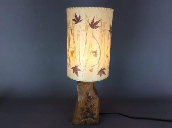 Cotswold School Carved Table Lamp c1930's - Image 4