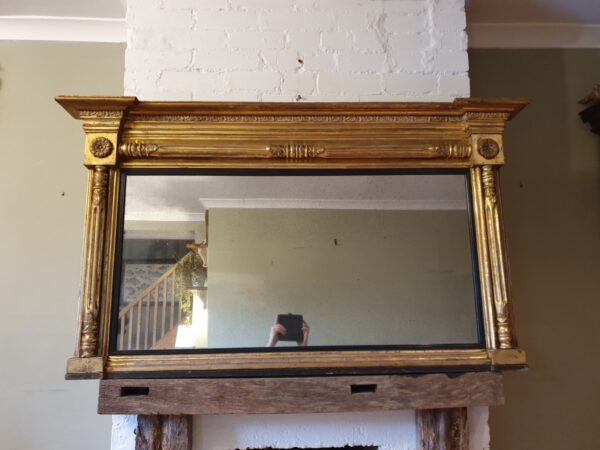 English Giltwood Overmantel Mirror Circa 1835 - Image 2