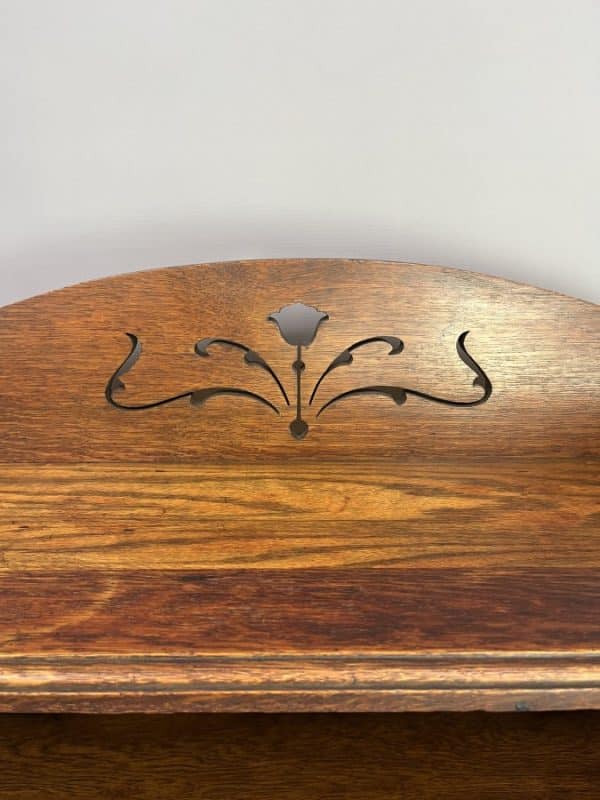 Arts & Crafts Oak Bookcase c1900 - Image 3