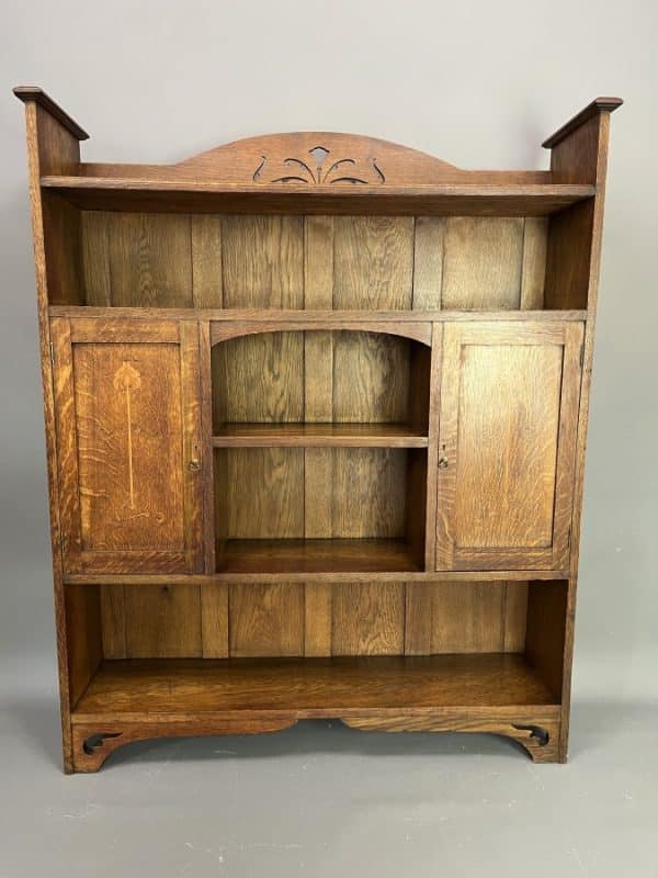 Arts & Crafts Oak Bookcase c1900
