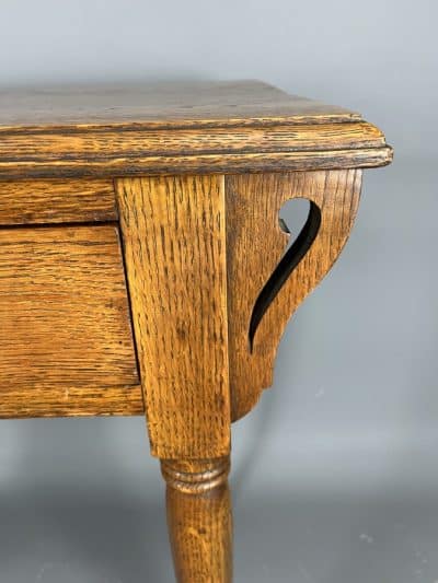 Arts & Crafts Oak Consol Table - Image 2