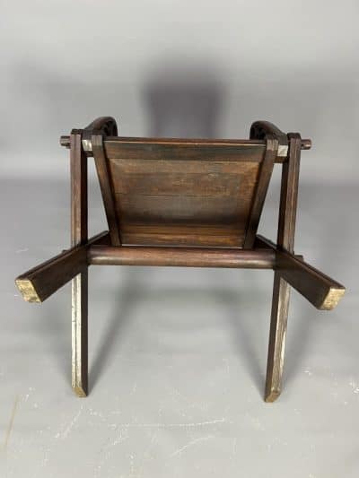 Glastonbury Carved Oak Armchair c1880 - Image 7
