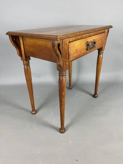 Arts & Crafts Oak Consol Table - Image 6