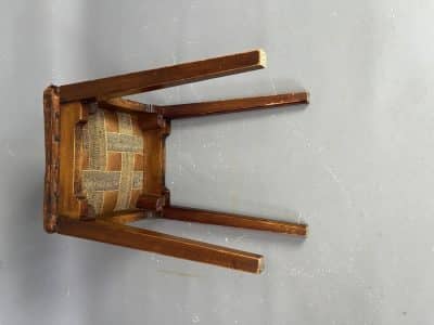 Early 20th Century Leather Stool - Image 4