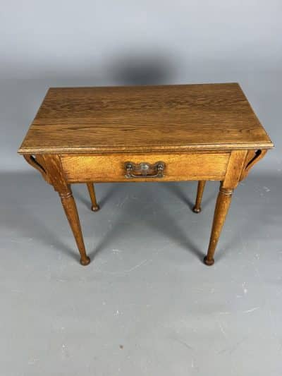 Arts & Crafts Oak Consol Table - Image 3