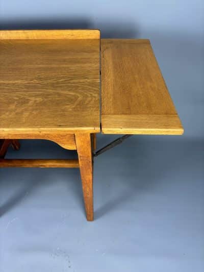 1930s Single Pedestal Solid Oak Desk - Image 2