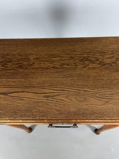 Arts & Crafts Oak Consol Table - Image 8