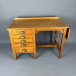 1930s Single Pedestal Solid Oak Desk desk Antique Desks