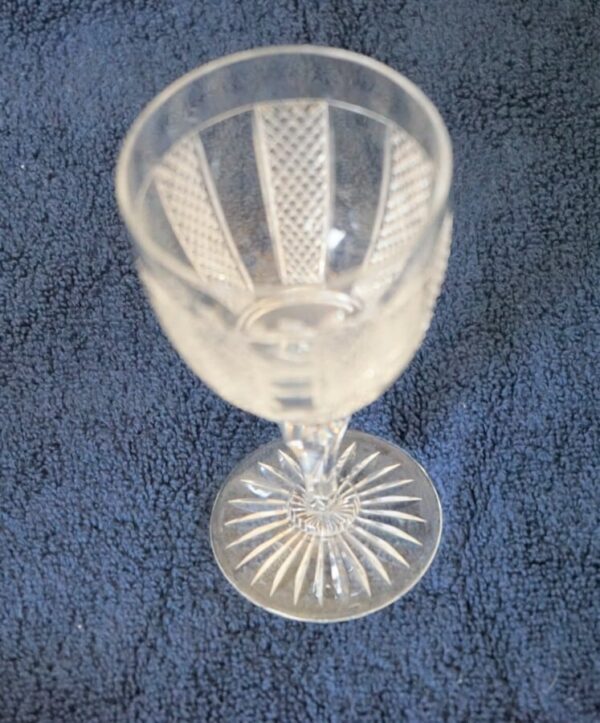 SALE - Vintage Set of 4 Large HIBERNIA Pattern Waterford Crystal Wine Glasses - Image 7