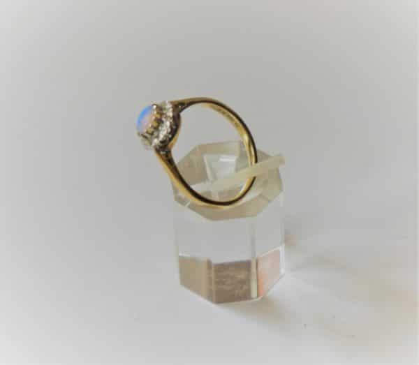 SALE - Vintage 18ct Gold Diamond & Opal Ring - Boxed - FREE UK Postage - Image 2