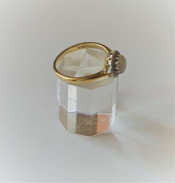 SALE - Vintage 18ct Gold Diamond & Opal Ring - Boxed - FREE UK Postage - Image 3