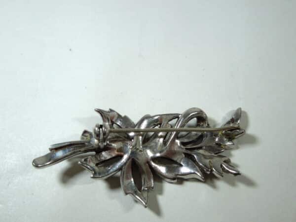 Vintage Silver Marcasite Brooch - Image 4