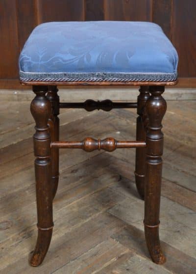 Victorian Brooks Mahogany Dressing Table Stool SAI3203 - Image 5
