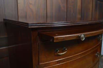 Edwardian Mahogany Bowfront Chest Of Drawers SAI3218 - Image 6