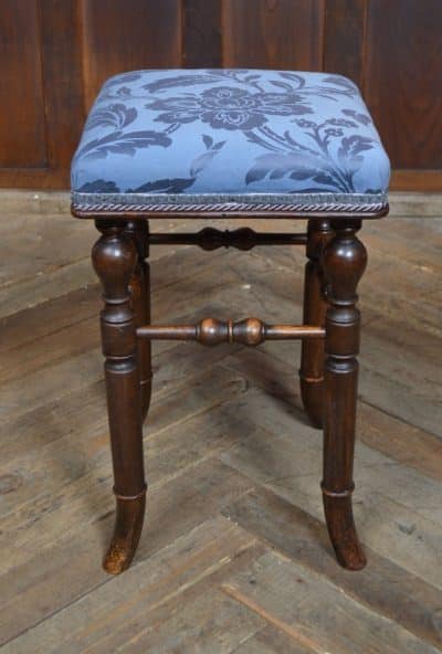 Victorian Brooks Mahogany Dressing Table Stool SAI3203 - Image 4