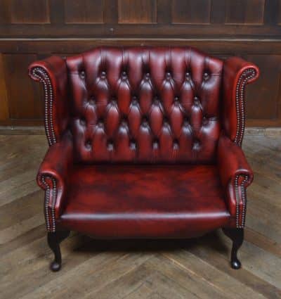 Miniature Wing Back Chesterfield Settee SAI3275 - Image 11