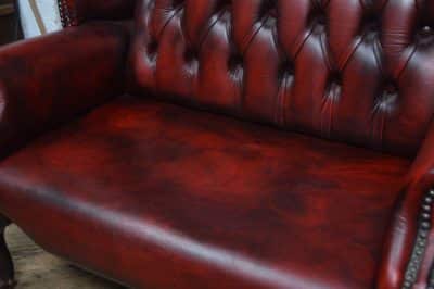 Miniature Wing Back Chesterfield Settee SAI3275 - Image 9