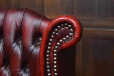 Miniature Wing Back Chesterfield Settee SAI3275 - Image 7