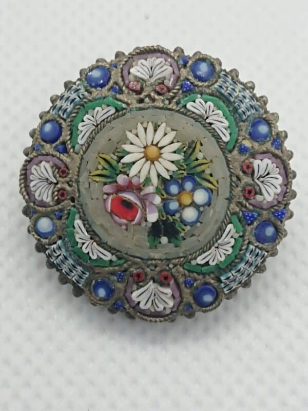 Italian Micro Mosaic Brooch
