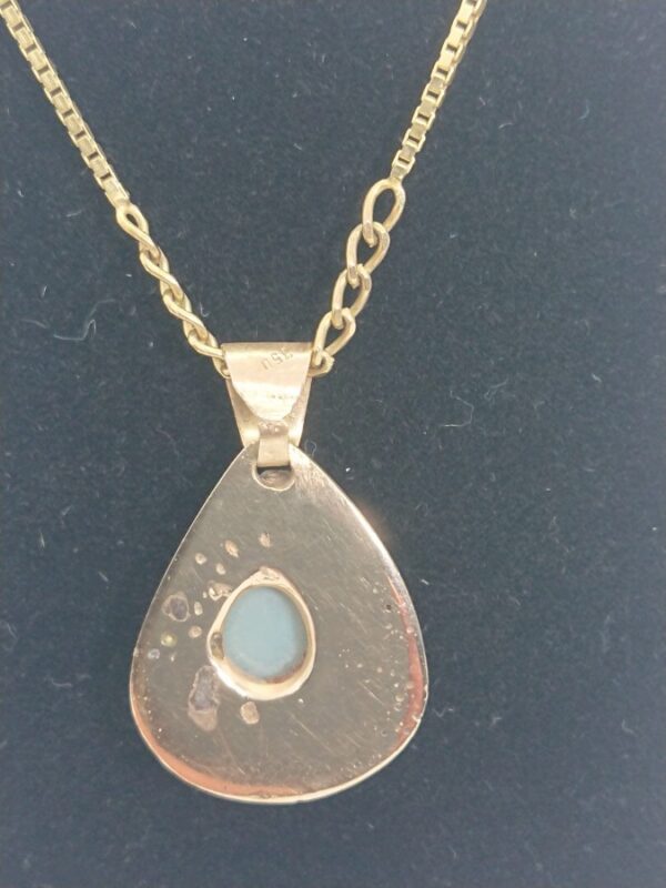 18ct Gold Opal Pendant - Image 4