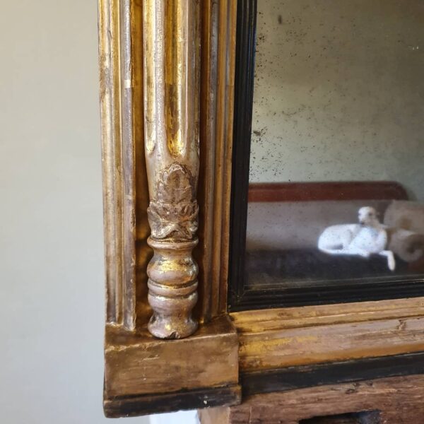 English Giltwood Overmantel Mirror Circa 1835 - Image 4