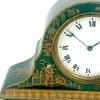 Fine Green Antique Hand painted Chinoiserie mantel Clock C1900 - Image 7