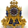 Stunning Rare Blue Sevres Porcelain Ormolu Bronze Mantel Clock – ca 1850 - Image 16