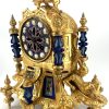 Stunning Rare Blue Sevres Porcelain Ormolu Bronze Mantel Clock – ca 1850 - Image 13