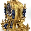 Stunning Rare Blue Sevres Porcelain Ormolu Bronze Mantel Clock – ca 1850 - Image 12