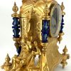 Stunning Rare Blue Sevres Porcelain Ormolu Bronze Mantel Clock – ca 1850 - Image 9
