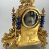 Stunning Rare Blue Sevres Porcelain Ormolu Bronze Mantel Clock – ca 1850 - Image 11