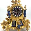 Stunning Rare Blue Sevres Porcelain Ormolu Bronze Mantel Clock – ca 1850 - Image 2