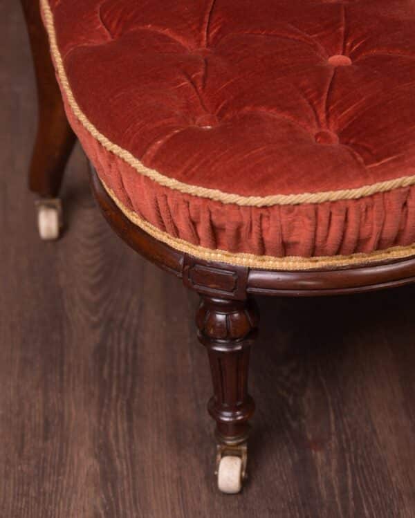 Victorian Walnut Nursing Chair SAI1760 - Image 12