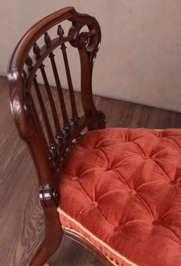 Victorian Walnut Nursing Chair SAI1760 - Image 7